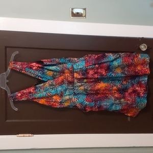 Tie dye semi formal dress